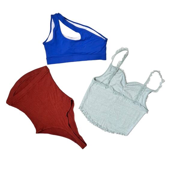 Urban Outfitters Shein Womens Bundle Size M 3 Pc Tops Bodysuit Casual Summer Lot - Picture 2 of 8